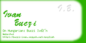 ivan buczi business card